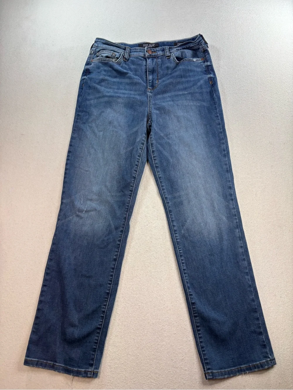 Judy Blue Straight Fit Jeans Womens Size 9/29 Medium Wash Stretch Denim - Picture 2 of 7